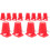 12Pz A Molla Rosso Ricambio Per Robot A Piedi DIY 4