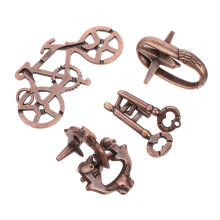 8 Pcs Metal Brain Teaser Puzzle Educational Unlock Toy