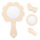 6 Mini Specchi In Legno Non Finiti Da Mano Per Bambini 4