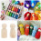 40 Pezzi Legno Non Verniciate Con Per Bambini 10