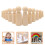 40 Pezzi Legno Non Verniciate Con Per Bambini 4
