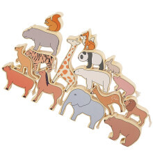 1Set Educativo Animali in Legno Bambini