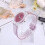 Pink Kids Transparente con y Correa de Silicona 9