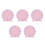 5Pcs Kids Teaching Clock Model For Preschool Learning Tool Pink 5