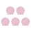 5Pcs Kids Teaching Clock Model For Preschool Learning Tool Pink 6