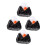 4Pcs Simulated Japanese Mini Triangle Seaweed Rice Ball Models 7