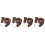 4 Sets Sword Belt Frog Medieval Pu Costume Accessory For Cosplay 6
