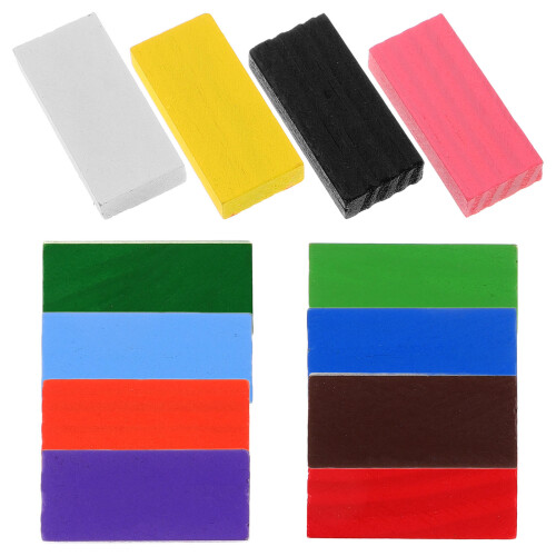 3 Set Domino In Legno Colorati Per Bambini 2