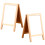 2Pcs Double Sided Chalk Board And Whiteboard For Kids 11