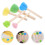 5Pcs Kids Painting Brush Set With Sponge And Graffiti Tools 8