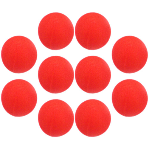 50 Pcs Red Sponge Balls Trick Performance Props 2