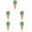 5Pcs Wood Kendama Toys For Coordination And Hand Skill Exercise 8