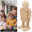 5 Pezzi Robot In Legno Per Pittura Fai Da Te 7