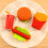 4 Gomma Cancelleria Hamburger Kawaii Bambini Studenti 9