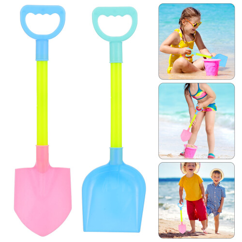 4 Set Giocattoli Spiaggia Pale Plastiche Scavare Sabbia Bambini 2