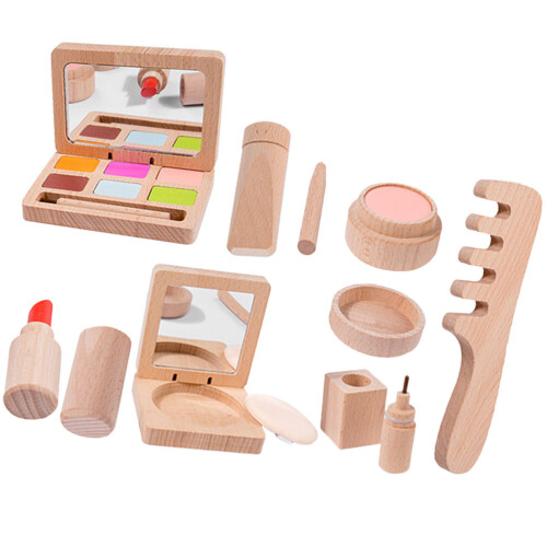 4 Set Kit Trucco Bambina Prima In Legno 1