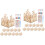 2 Set Giocattoli Bambini Da Colorare In Legno 6