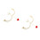2 Set Cuore Accessorio Costume Decorazione 6