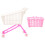 1 Set Mini Supermarket Handcart Storage Basket Decor 4