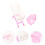 1 Set Mini Supermarket Handcart Storage Basket Decor 3