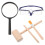 3 Set Mini Martello E Scalpello In Legno Per Bambini Pietre 3