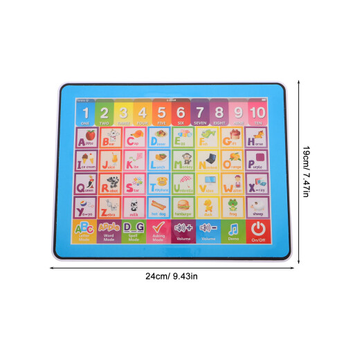 Tablet Educativo Infantil Com Touch E Reconhecimento De Letras E 1