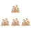 4 Set Puzzle 3D In Legno Da Assemblare Educativo Per Bambini 4