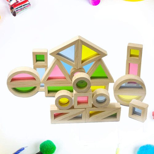 24Pcs Blocos De Construção Acrílica Para Bebês 2