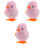 9 Pcs Plush Clockwork Chicks Walking Wind-Up Toys 5