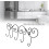 Cabideiro clássico, com acabamento impecável, para decoração elegante e prática da sua casa (design com 5 ganchos) 5