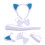 Conjunto De Orelhas De Para Cosplay Com E Cauda 4