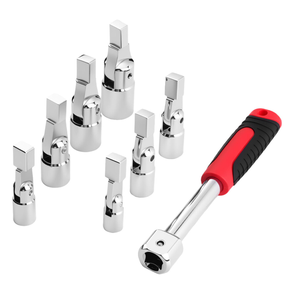 8Pcs Interchangeable Head Socket Wrench Set Alloy Steel Multiple 7754000660735