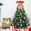 Christmas Tree Top Hat Ornament with-sequin red snowflake 7