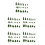 110 Pezzi Set Miniatura Verdi Per Scenografia E Modellini 9