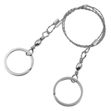 Stainless Steel Wire Saw for Outdoor Cutting, Compact Size Lightweight Survival Tool with Manual Pull System, Durable and Wear-Resistant Multi-Purpose