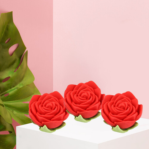 16 Unidades Borracha De Rosa Simulada Para Lápis Material Escolar 1