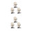 6 Pcs Halloween Clockwork Toy Set Puzzle With Spring Skull Doll 9