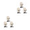 6 Pcs Halloween Clockwork Toy Set Puzzle With Spring Skull Doll 6