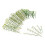 50 Pezzi Miniatura in Bamboo Verde per Paesaggio 11