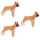 3 Unidades Artificial De Cachorro Pequeno Estátua 9