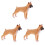 3 Unidades Artificial De Cachorro Pequeno Estátua 4