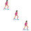 3Pcs Com Skate Miniatura Decorativa Para De 11
