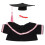 5Pcs Handmade Plush Bear Graduation Set With Cap Shawl Scroll 2