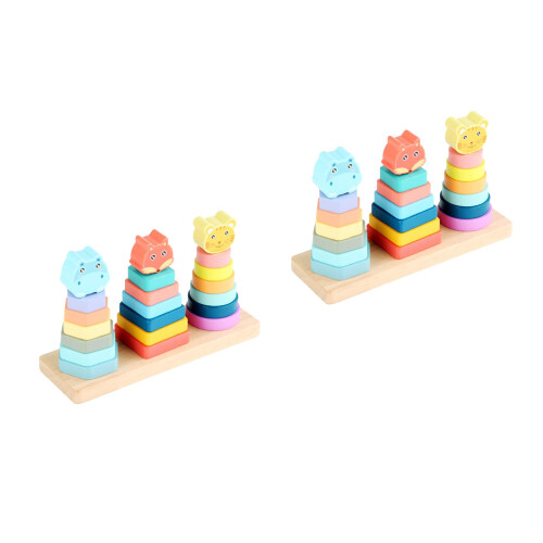 2 Set Torre Impilabile Bambini con e Stacker 2
