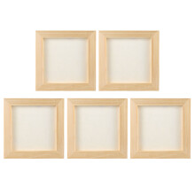 5Pièces Cadres Bois Beige DIY Pour Photos Peintures Créatives