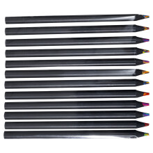 12Pcs Colorful Graffiti Pencils Wooden Colored Core Painting Pencils