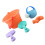 Set 5 Giocattoli Spiaggia PVC per Bambini 11