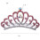 3Pcs Acessório Coroa Tiara Moda para Aniversário 2
