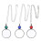 3Pcs Colar Com Portátil Decorativo Pingente 1
