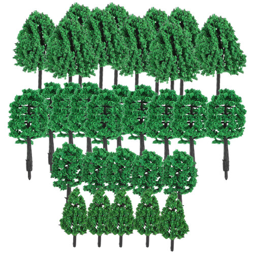 Conjunto De Árvores Miniatura Para Paisagem E Decoração De